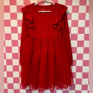 Cat & Jack Red Ruffle Dress